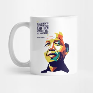 Nelson Mandela On WPAP Mug